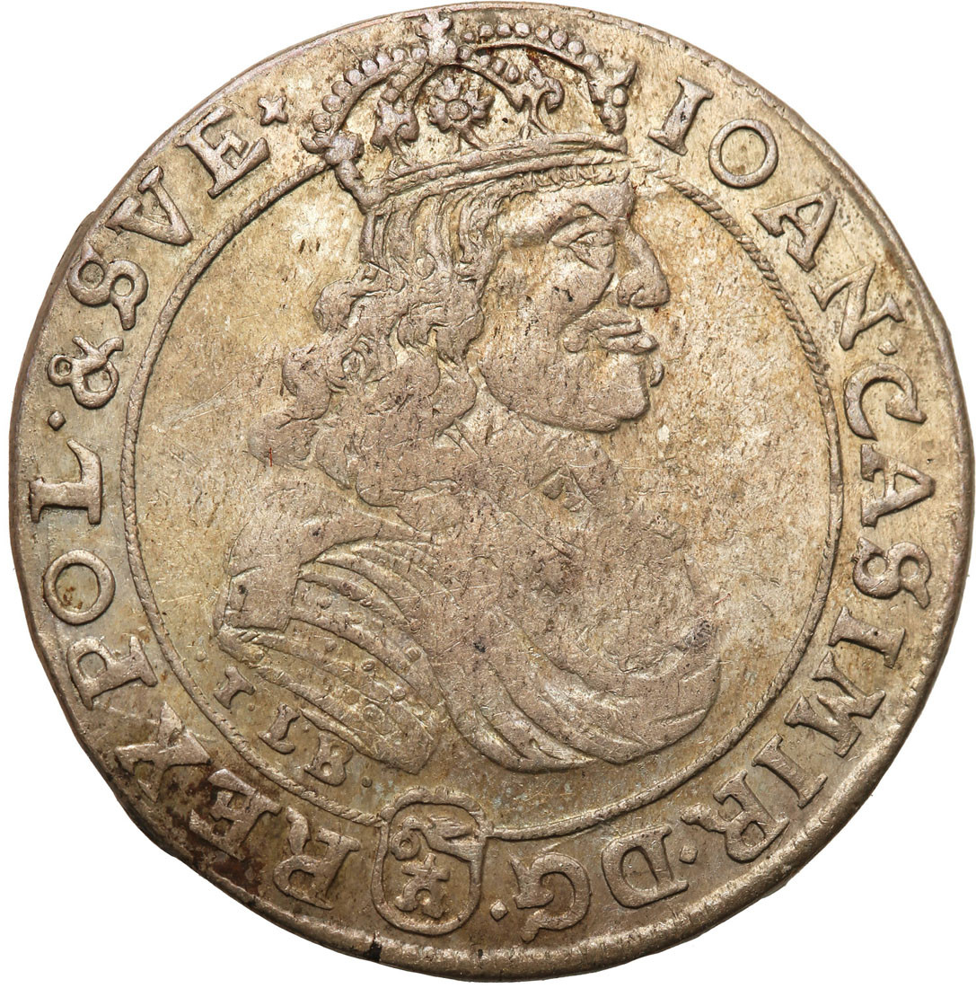 Jan II Kazimierz. Ort (18 groszy) 1668 TLB, Bydgoszcz archiwum